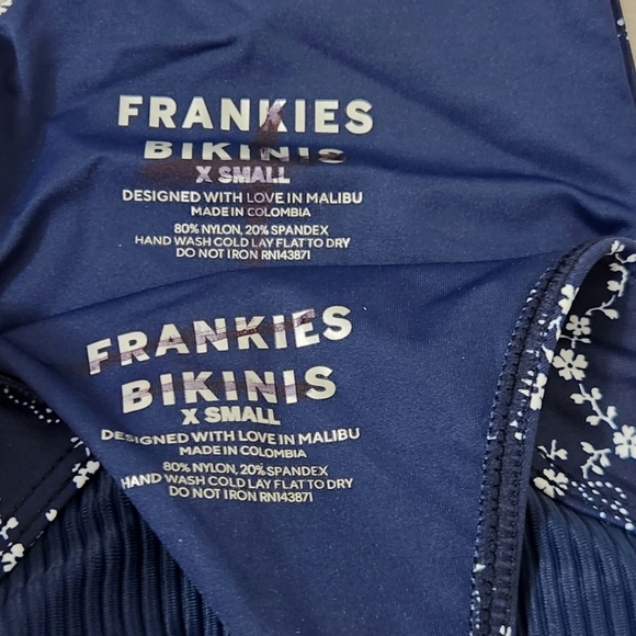 New!Frankie's Bikinis Bellamy Ribbed High waist Bikini Bottom with Matching Top - Picture 14 of 14